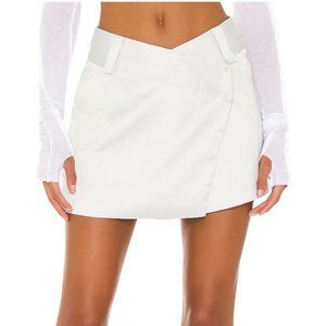 Revolve superdown Silver Alana Mini Skirt XXS